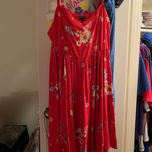 Dress, Red floral